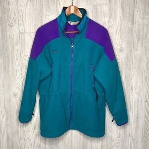 Columbia Fleece Vintage Jacket Size Large